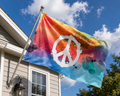 Peace Sign Flag - Unique Design Print 4 & High Quality Materials Outdoor Yard Banner