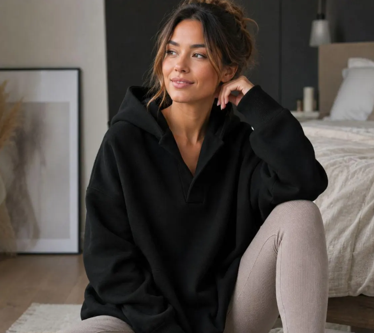 The Cozy Cloud Pink Oversized Hoodie
