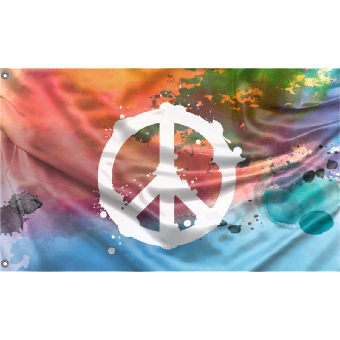Peace Sign Flag - Unique Design Print 4 & High Quality Materials Outdoor Yard Banner