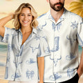 Vintage Cowboy Hawaiian Shirt for Men, Women & Youth - Retro Western Family Matching Outfit