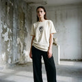 Internal Noise Graphic Tee - Brutalist T-Shirt & Minimal Line Art Unisex Cotton Shirt