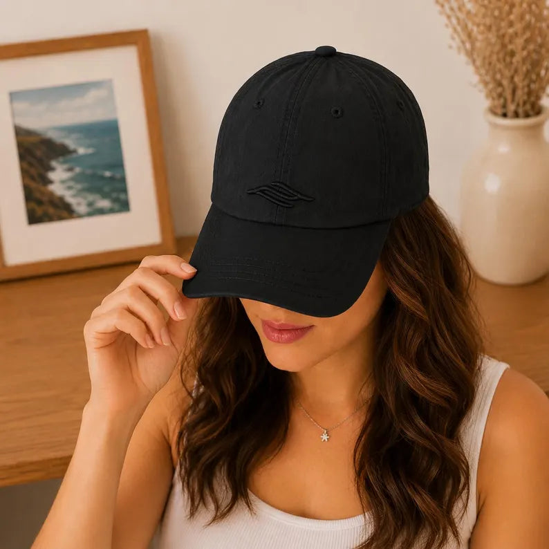 Unisex Minimalist Baseball Cap - Cotton Casual Hat & Embroidered Logo Daily Streetwear Adjustable Sun Cap