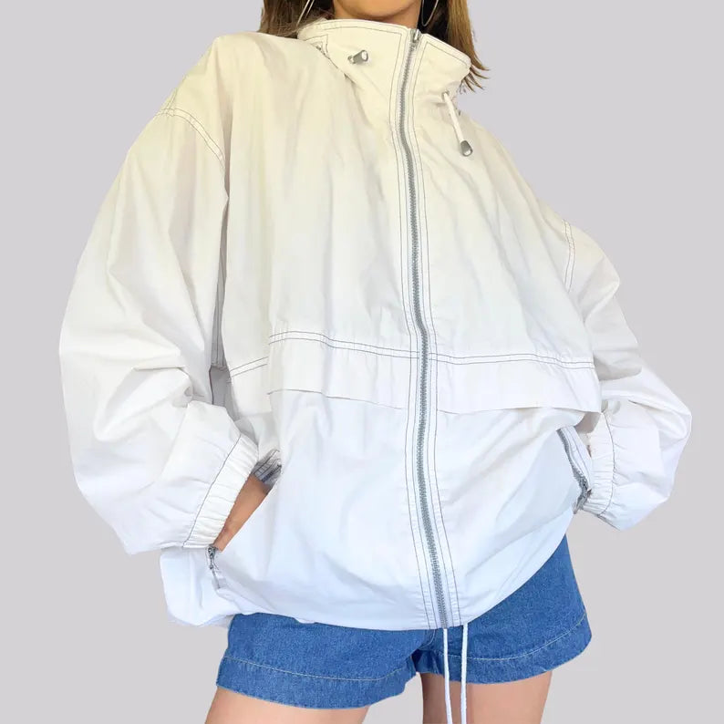 Vintage 80s/90s Windbreaker Sports Jacket - Retro Colorblock Unisex Track Top