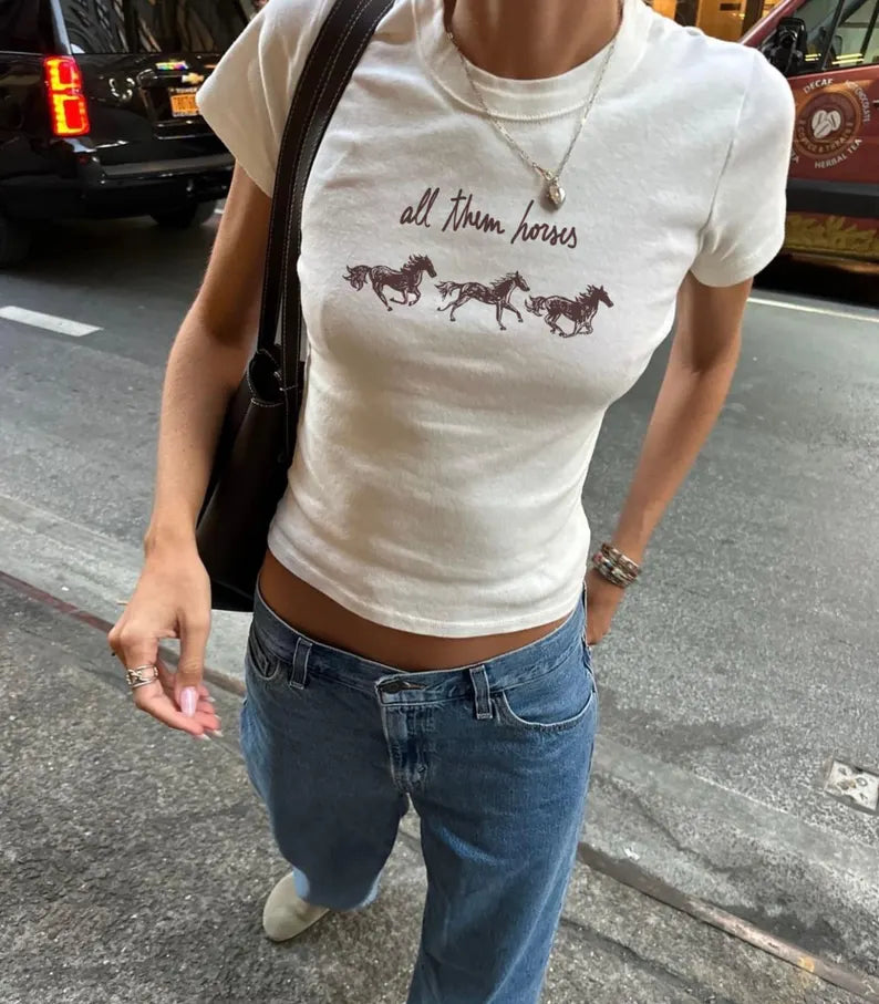 All Them Horses Kahan Shirt - Orbiter Baby Tee & Noah The Great Divide Tour Merch