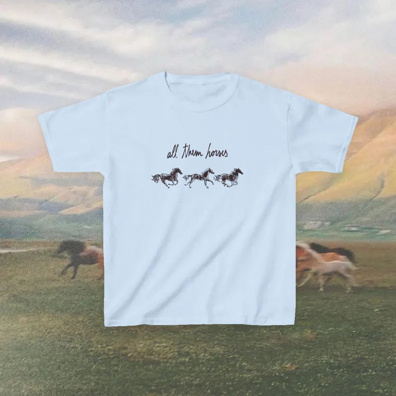 All Them Horses Kahan Shirt - Orbiter Baby Tee & Noah The Great Divide Tour Merch