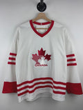 Vintage Hockey Canada White Hockey Jersey - Retro Canadian Ice Hockey Shirt & Unisex Sportswear
