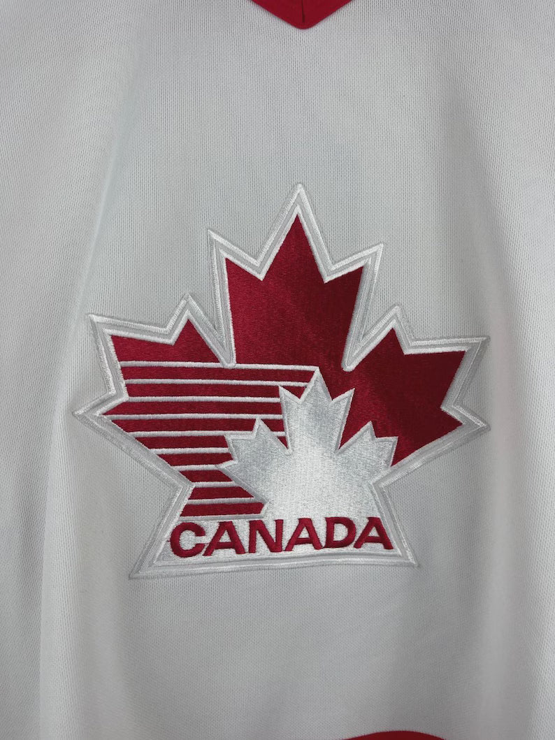 Vintage Hockey Canada White Hockey Jersey - Retro Canadian Ice Hockey Shirt & Unisex Sportswear