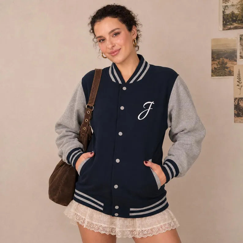 Monogram Varsity Oversized Jacket